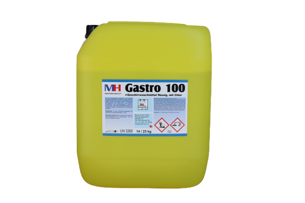 Gastro 100 Geschirr und Gläserreiniger mit Aktivchlor - 25 kg – Art-Nr.: G100/25